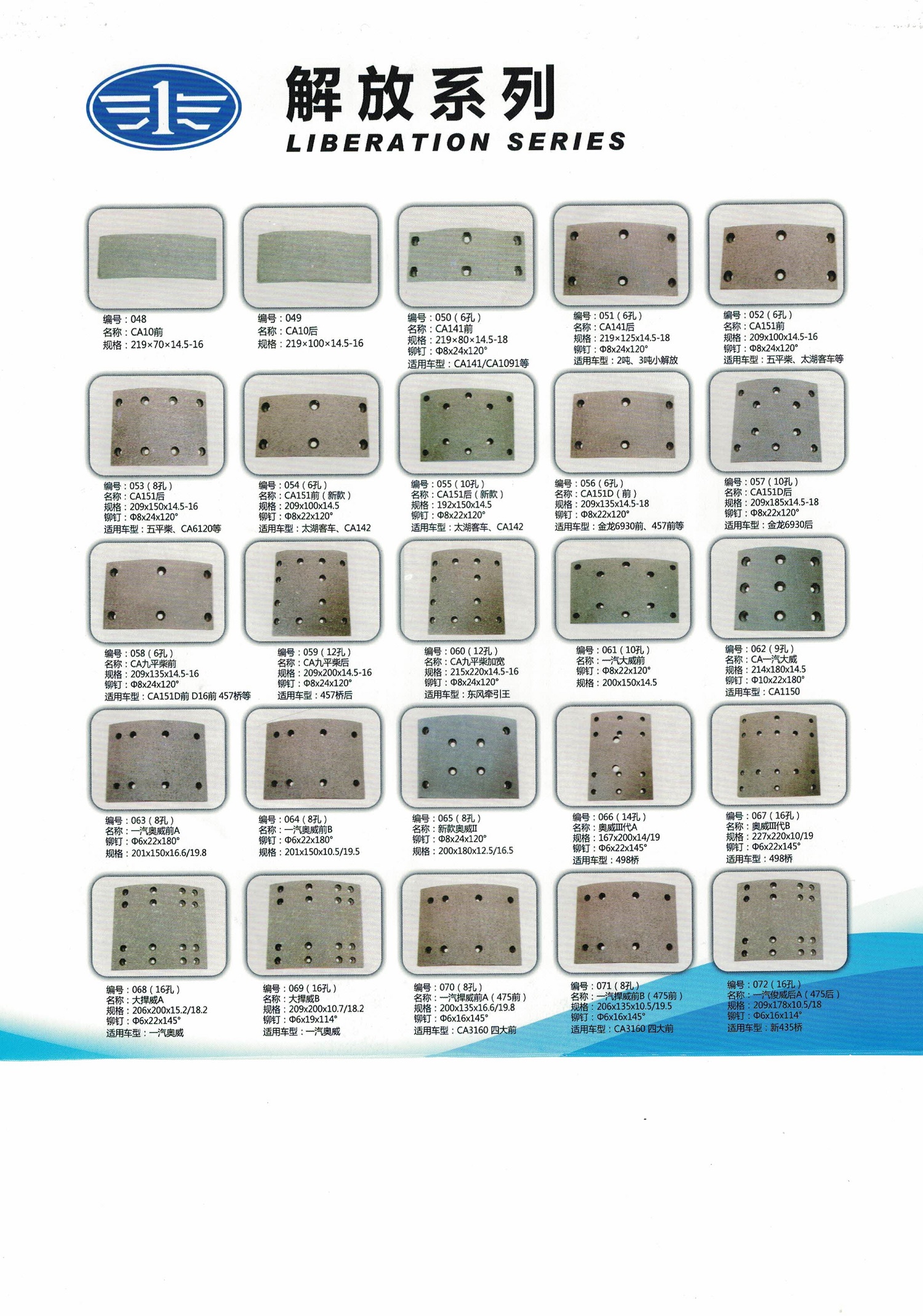 FAW JIEFANG Brake Pads Series